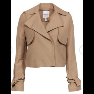 Avec Les Filles Wide Collar Cropped Jacket S